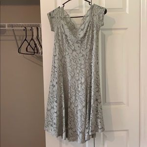 Gray midi dress